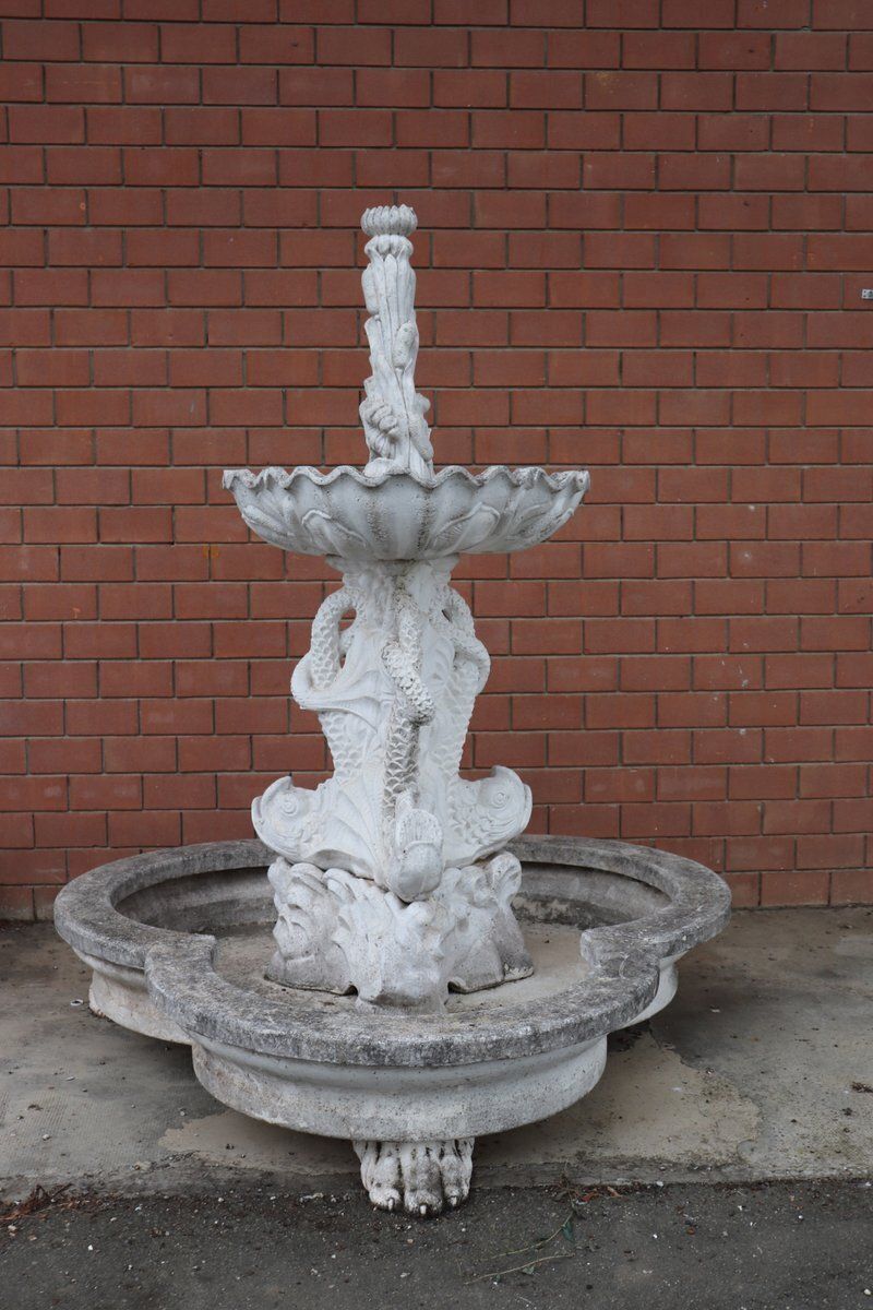 143186.0 Large Early 20th Century Garden Fountains, Set Of 2 photo