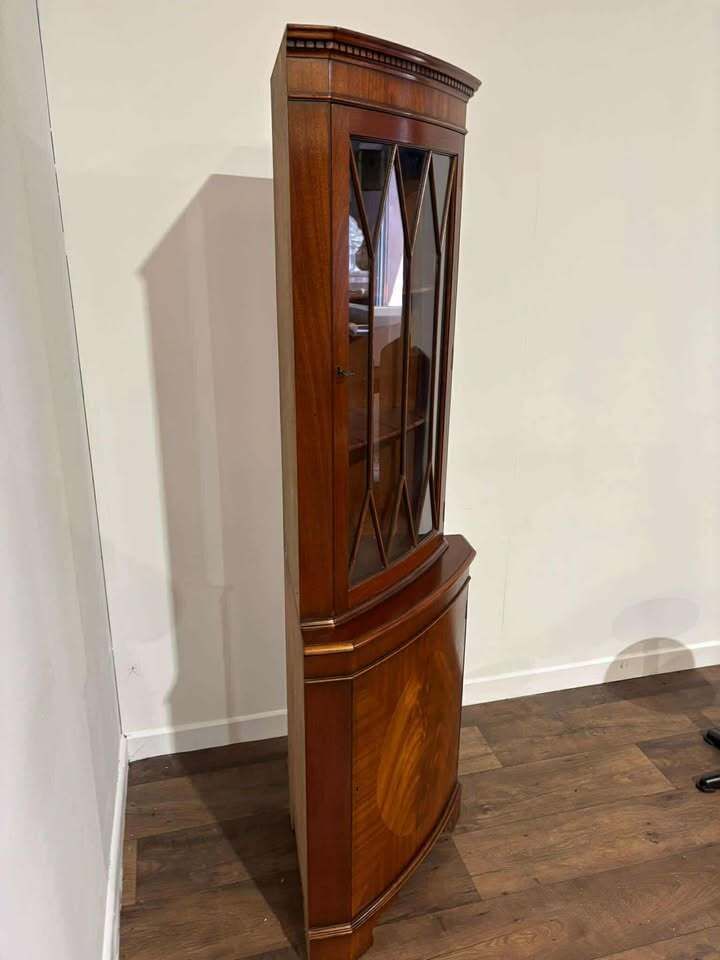 Reproduction Mahogany Corner Cabinet photo for sale