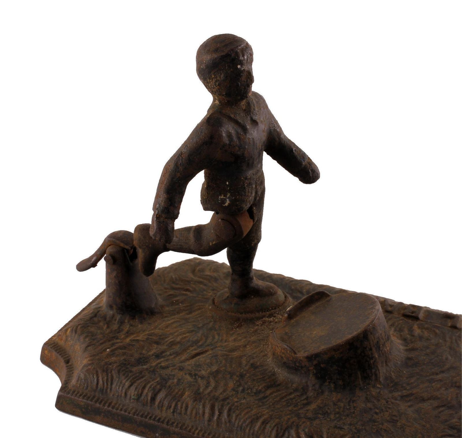 Cast Iron Football Bank. Victorian Mechanical Money Box. John Harper Co. photo 800.0