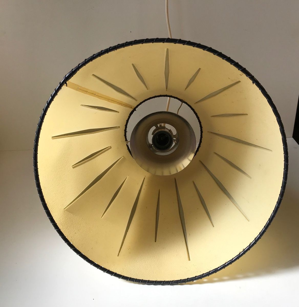 Danish Polyethylene Pendant Light With Arrows, 1950s photo for sale