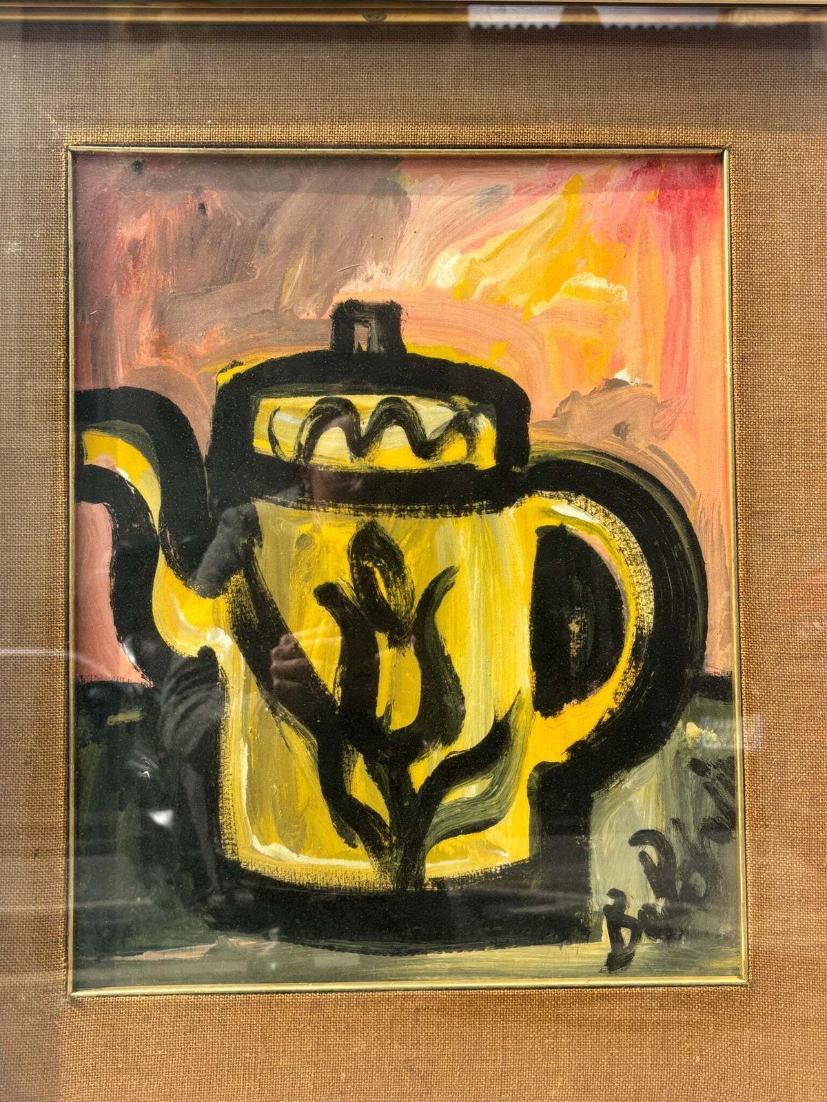 Oil On Canvas Still Life With Coffee Pot By Gustavo Boldrini, 1970s photo furniture