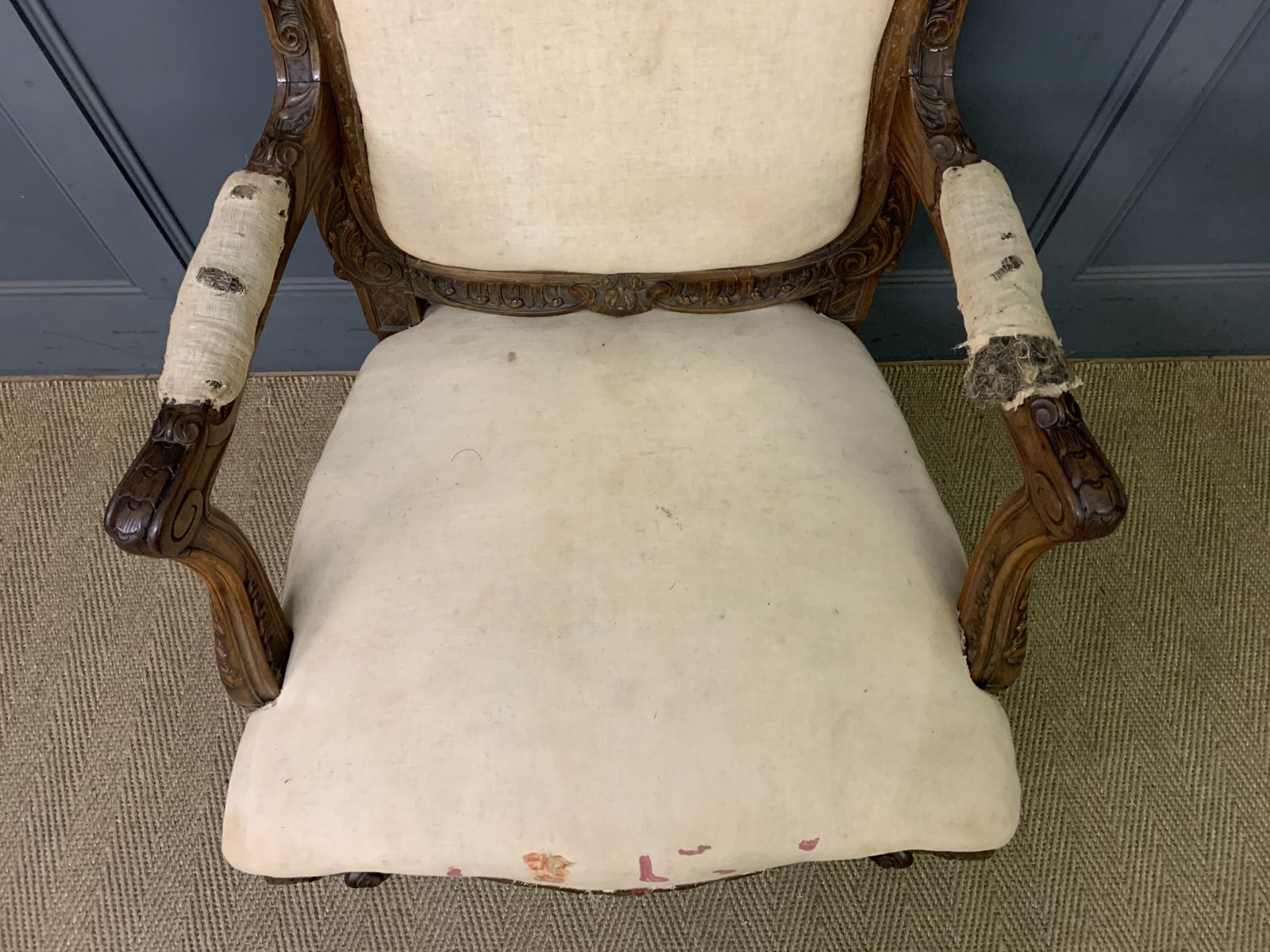 Bold Pair Of French Walnut Fauteuils photo Furniture