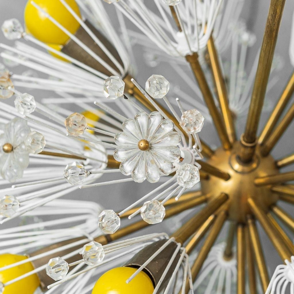12 Light Sputnik Chandelier, Flacon Stejnar Nikoll Model, Vintage 1960s photo Lighting