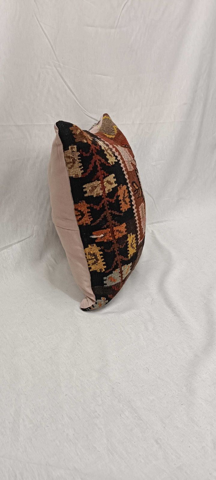 Pillow For Sofa, Vintage Kilim Throw Pillow, 45x45cm Handmade Kilim Cushion, Vintage Kilim Pillow, Brown Cushion, Hand Knotted Pillow photo 80.0