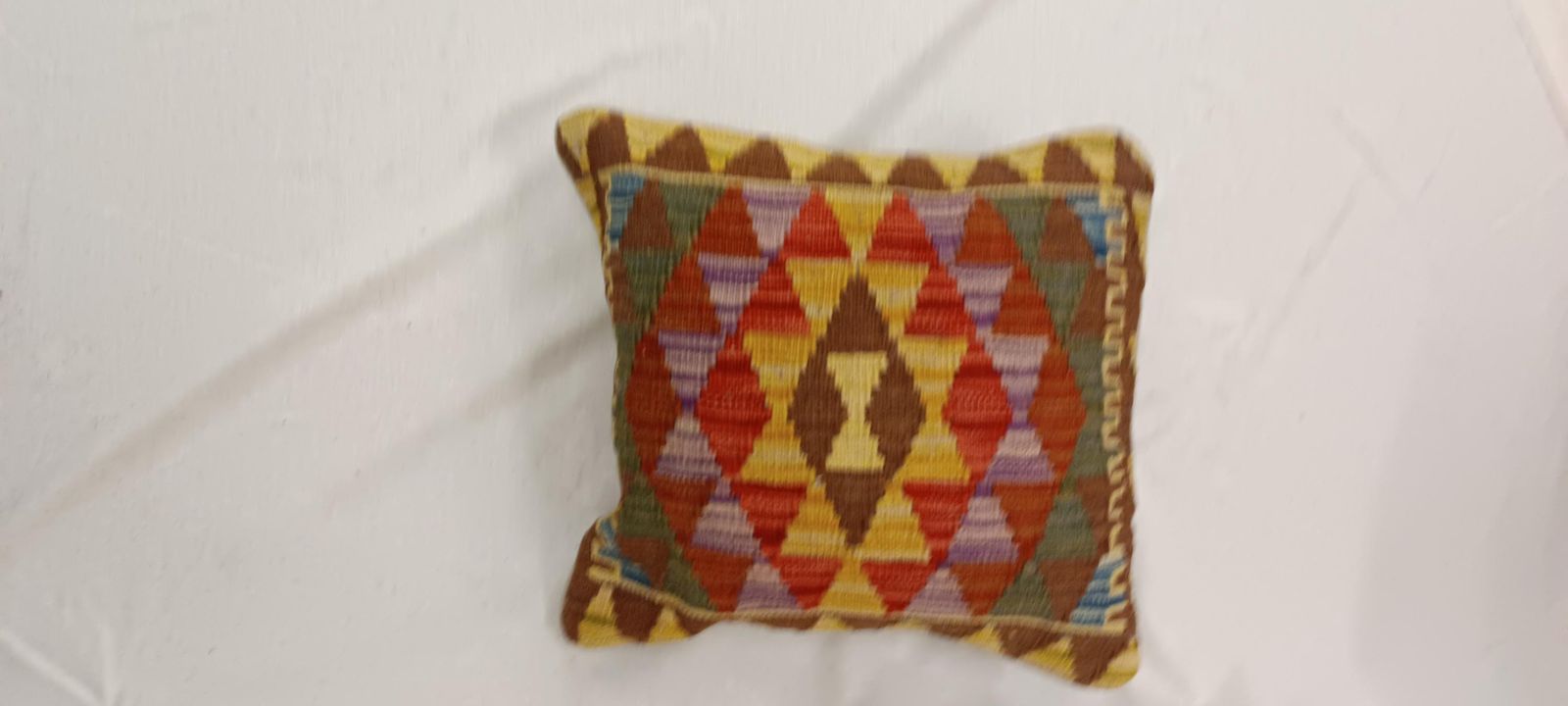 Multicoloured Cushion For Sofa, Handmade Kilim Pillow Cover, Scatter Cushion, Kilim Cushion, Couch Pillow, Decorative Throw Pillow 45x45 Cm photo buy