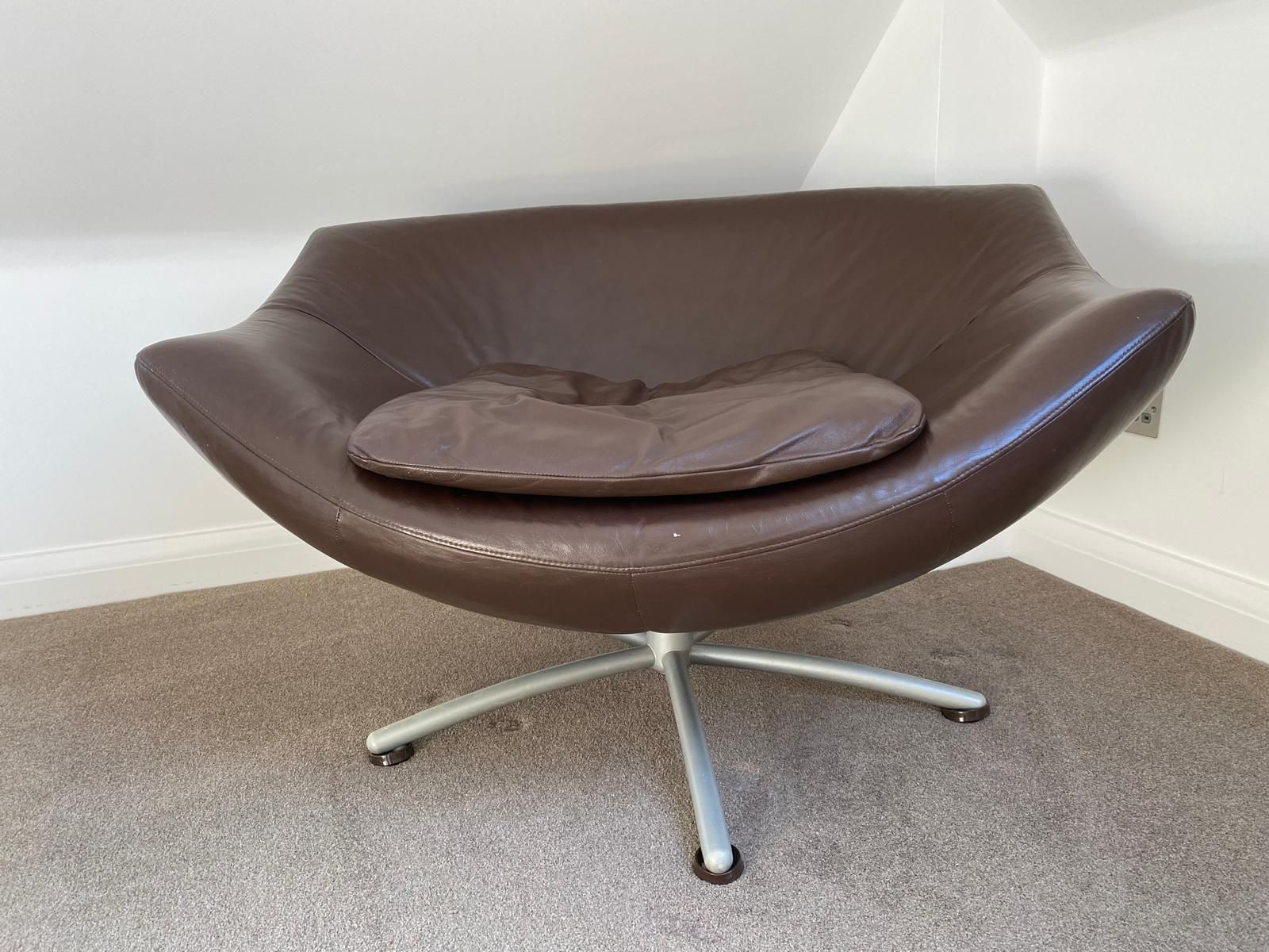 photo buy Gerard Van Den Berg “Gigi” Leather Swivel Chair From Heals.