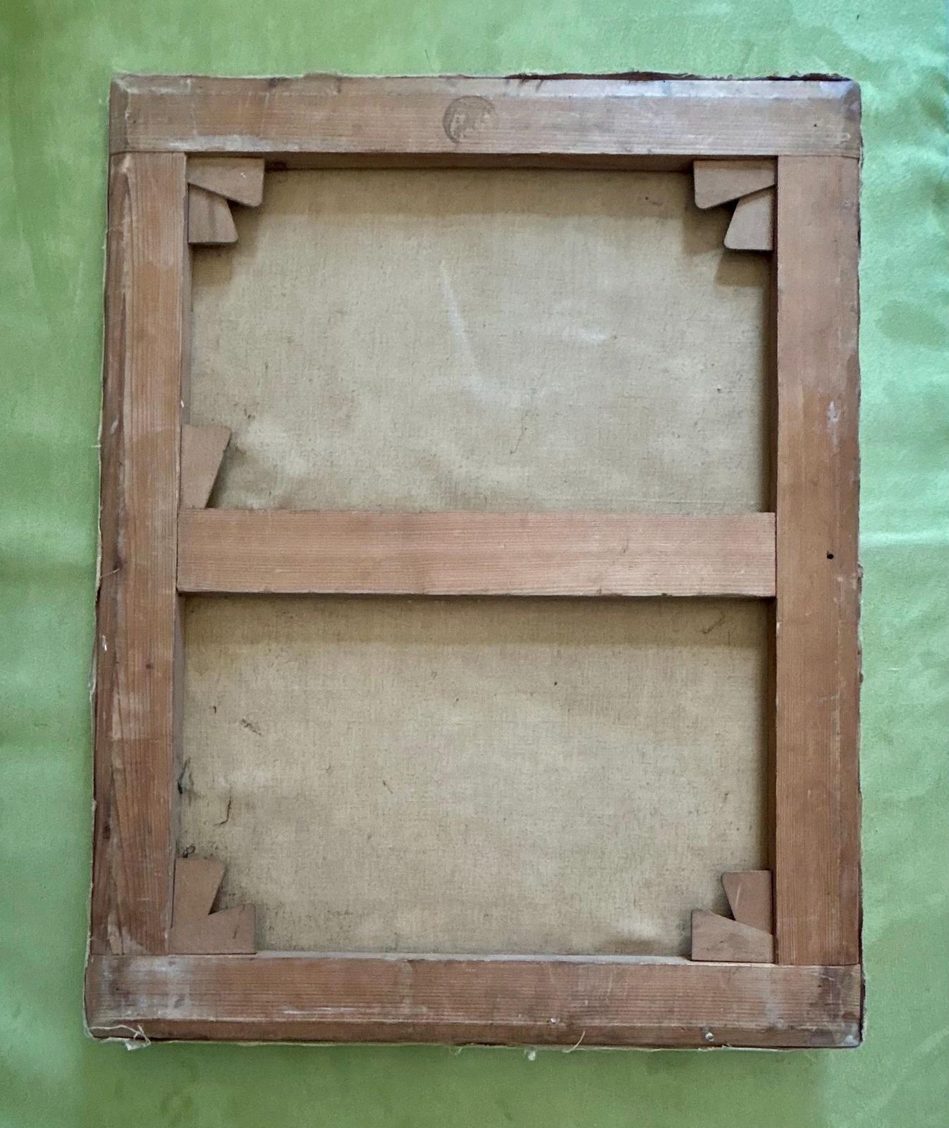 photo for sale 1930s French Cubist Collage Painting • Modernist Avant Garde Art • Picasso Style Panel • Antique Original Artwork France Picasso’s School