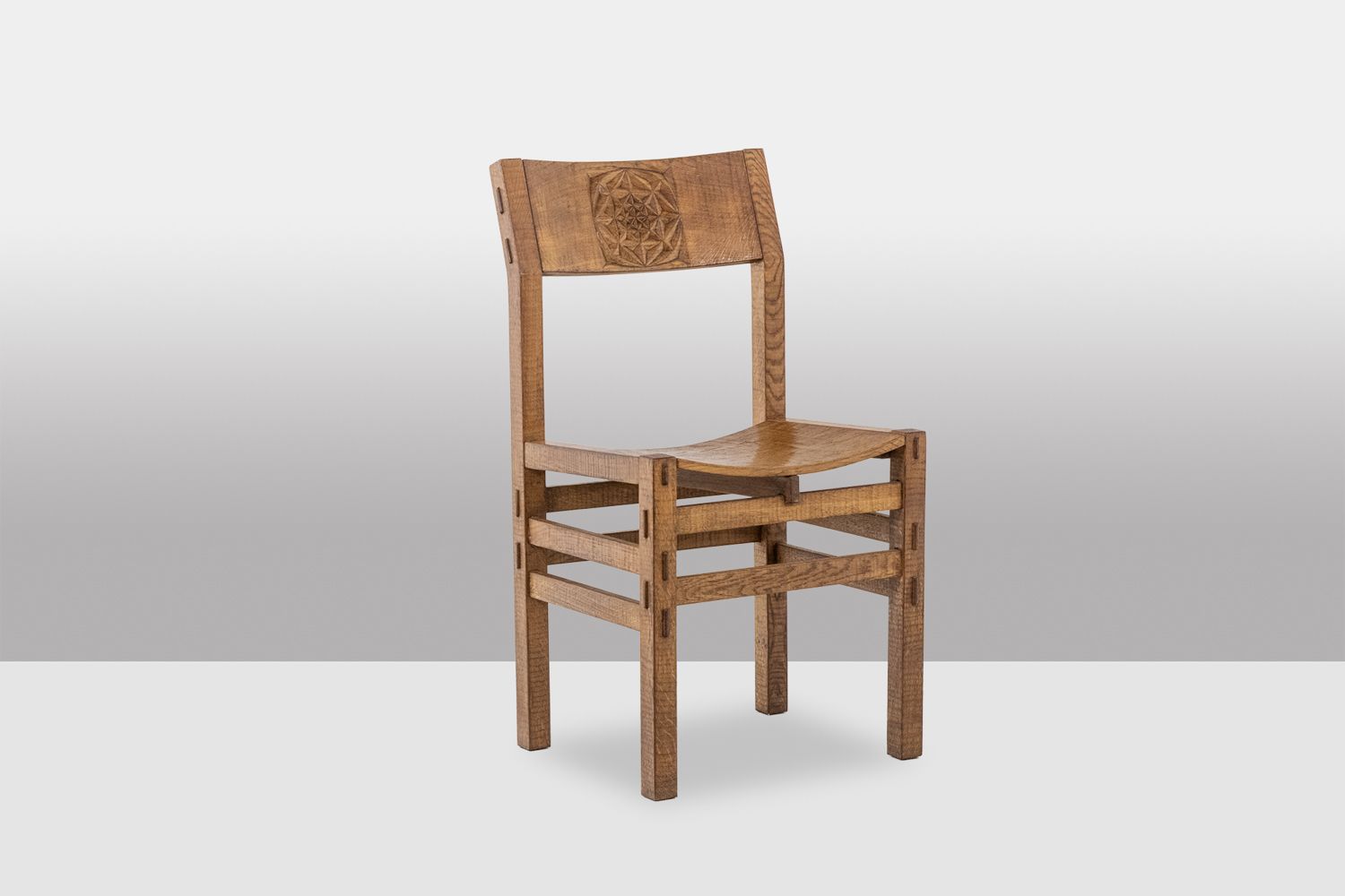 photo buy Officina Rivadossi, Brutalist Style Table And 4 Chairs. Italy, Circa 1970