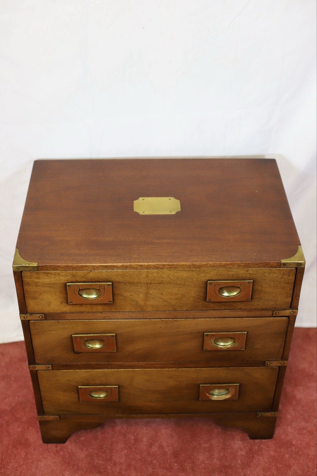 Harrods London Lovely Military Campaign Style Chest Of Drawers photo furniture