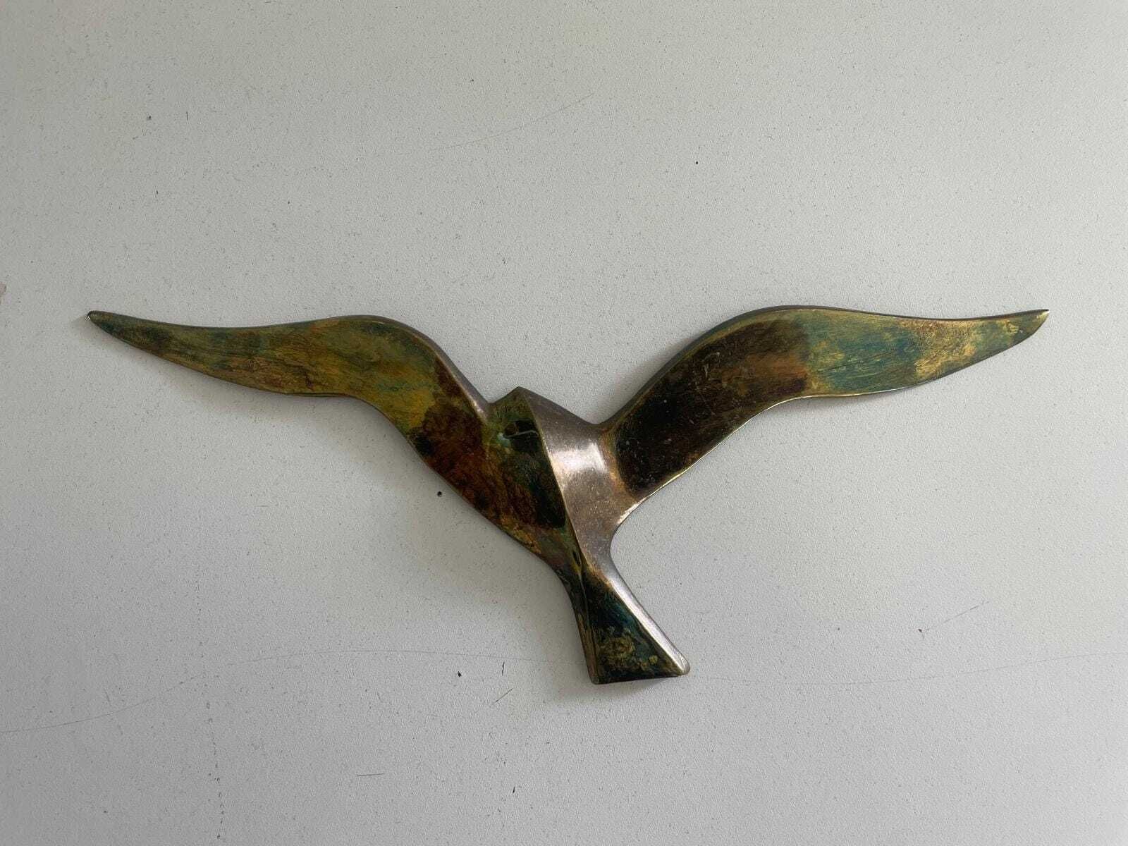 Mid Century Brass Set Of 3 Bird Family For Wall Decoration, 1960s, Germany photo for sale