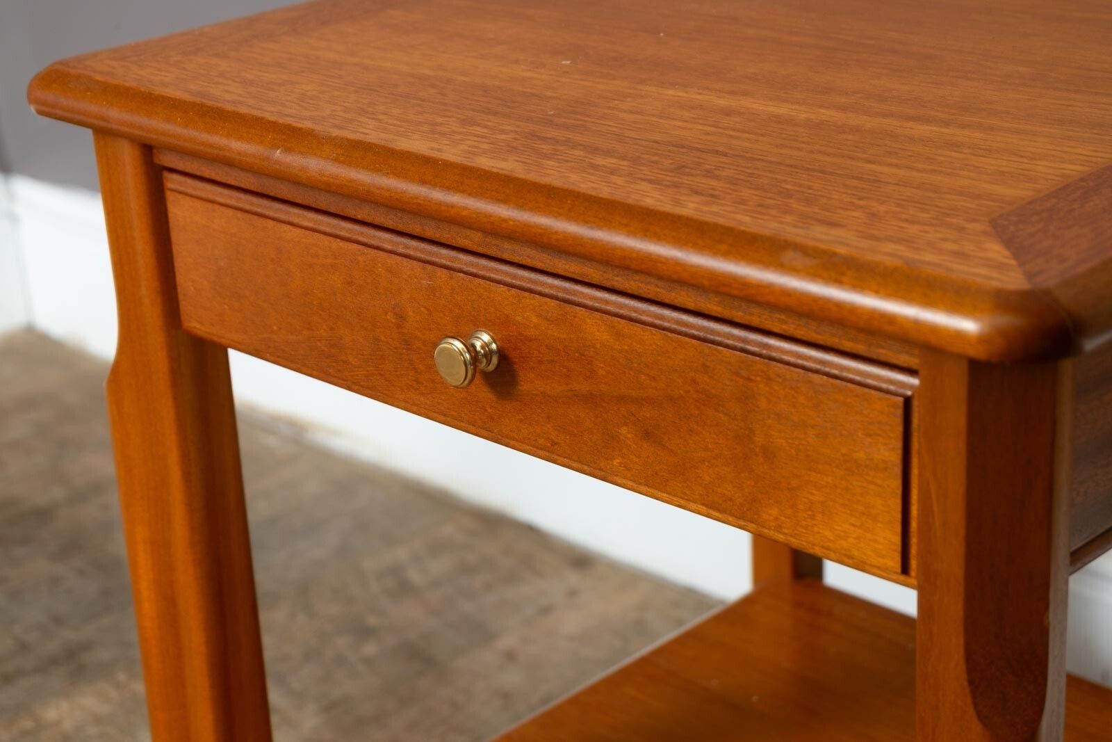 Vintage Mid Century Side Table With Drawer By Nathan photo vinterior