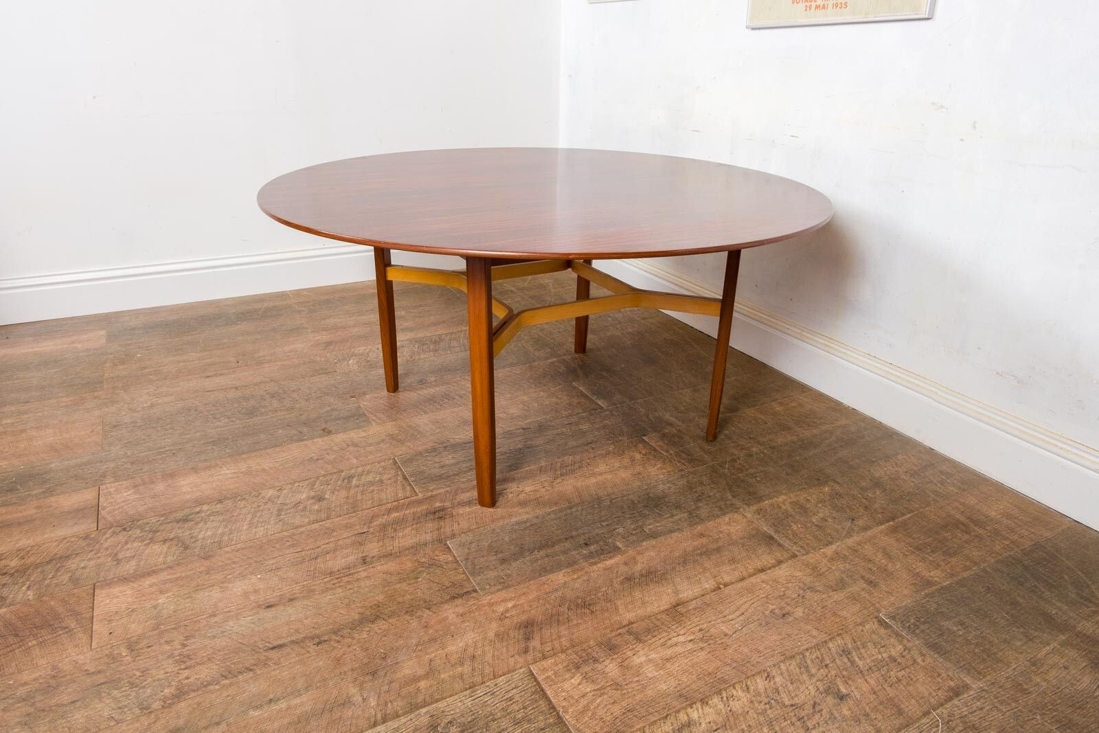Vintage Low Conference Dining Table By Lewis Butler For Knoll International photo vinterior