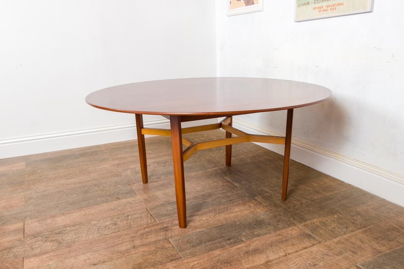 photo for sale Vintage Low Conference Dining Table By Lewis Butler For Knoll International