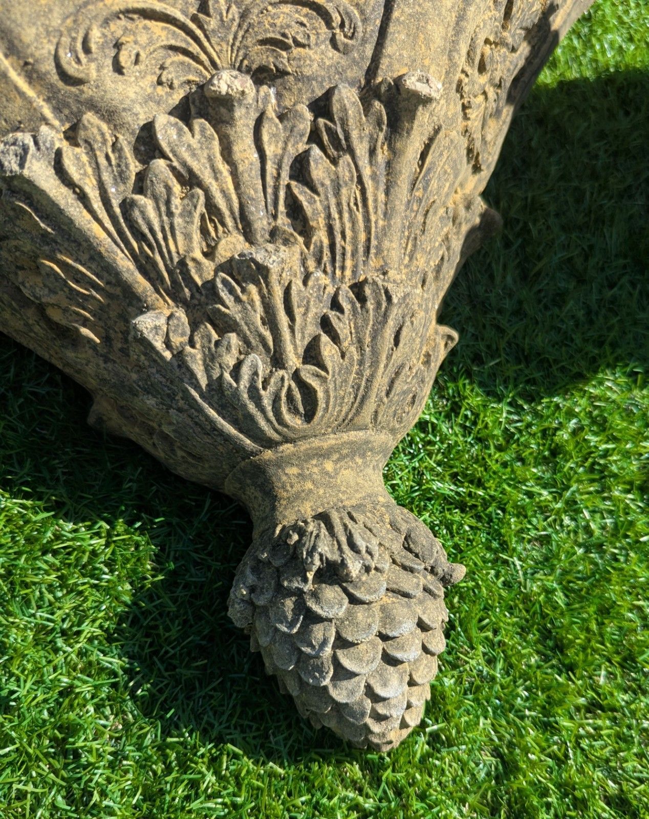 Vintage English Stone Rams Head  Wall Planters Delivery Available 0084. photo furniture