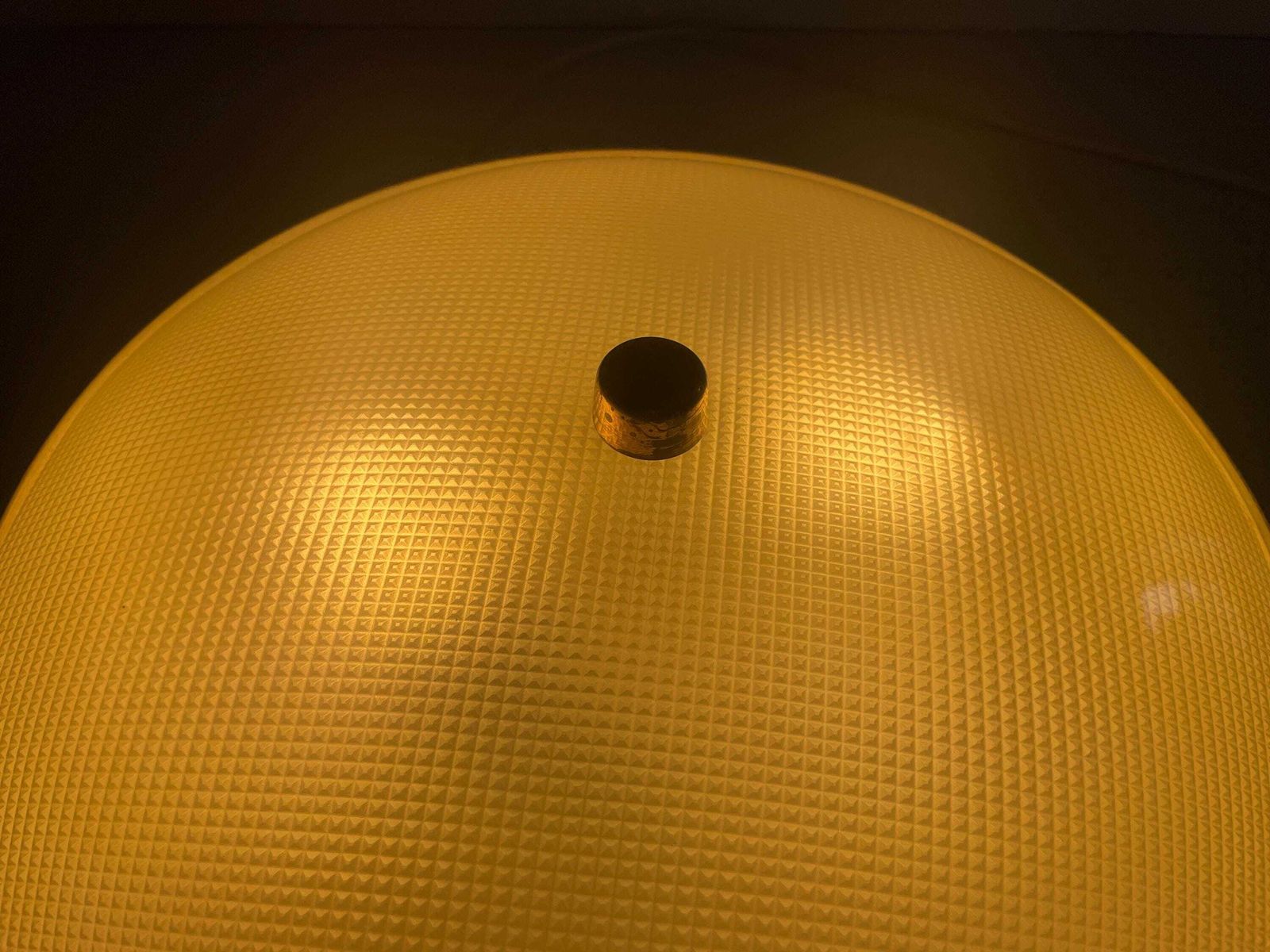 photo for sale Curved Glass Flush Mount Light By Oscar Torlasco For Lumi, 1950s, Italy