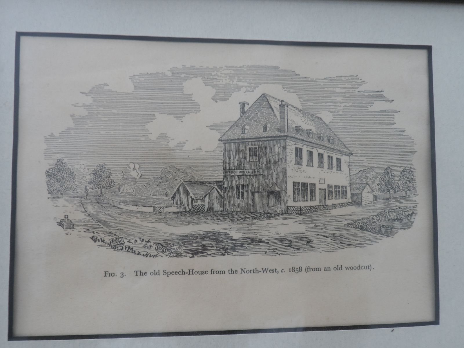Rare   Victorian Framed Print "Speech House" Forest Of Dean photo 55.0