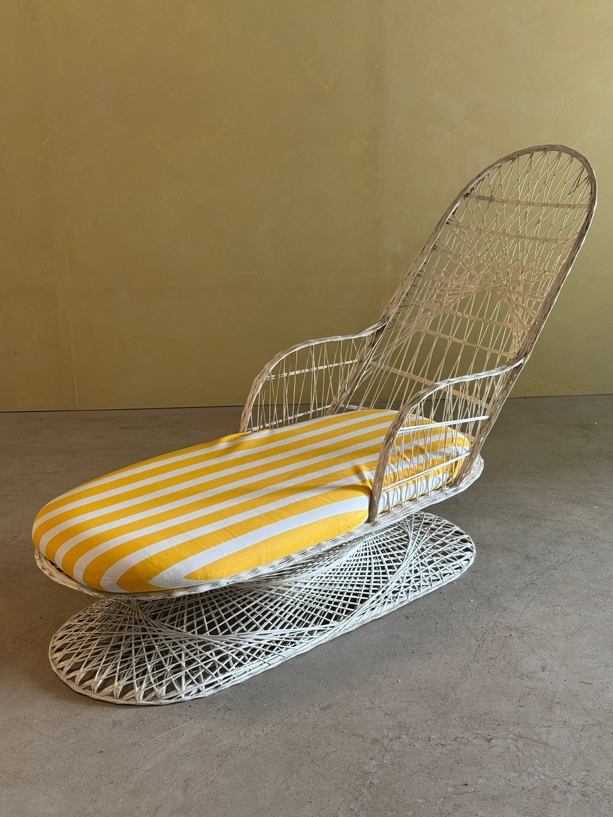 Mid Century Spun Fiberglass Lounge Armchair By Russell Woodard, 1960s photo for sale