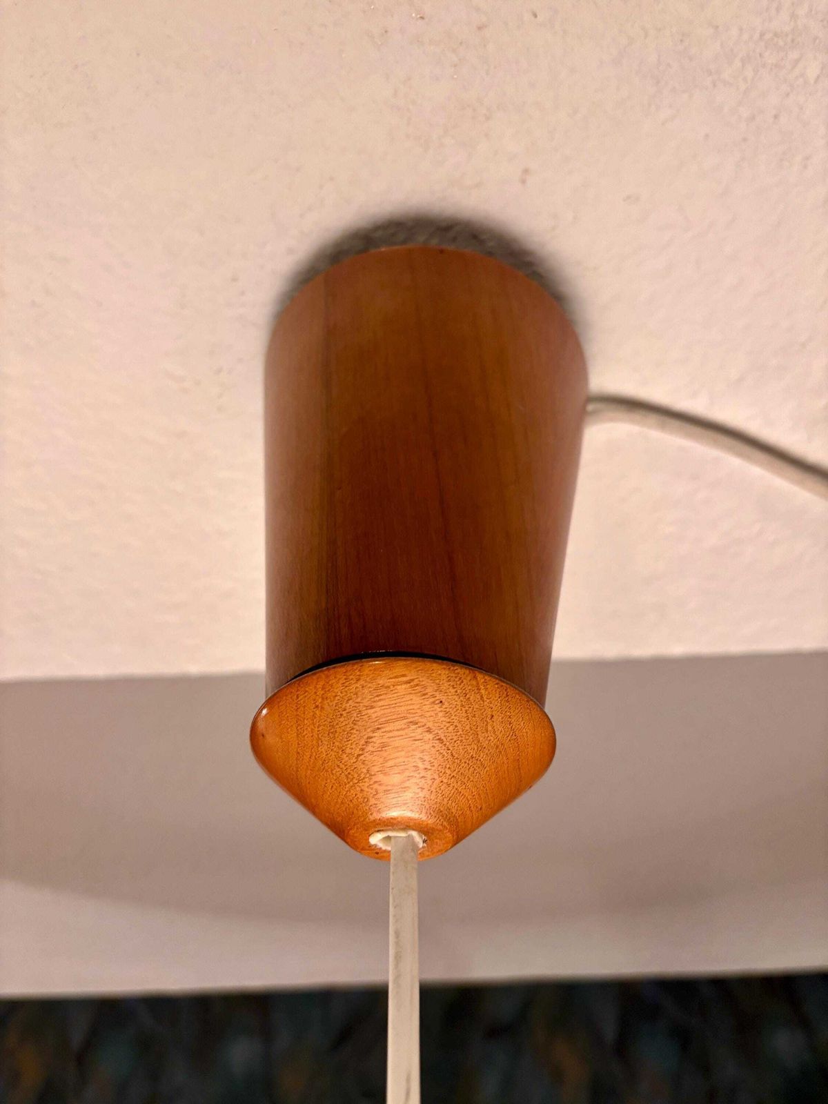 photo furniture Teakhouten Hanglamp Van Temde, Ca. Jaren 1960