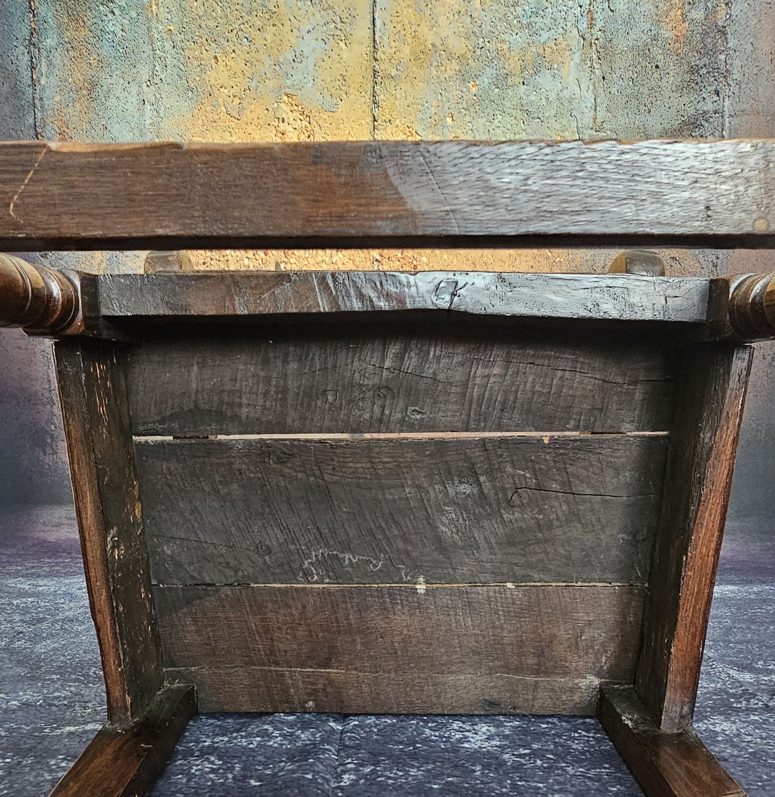 Antique 17th Century Oak Wainscot Hall Chair photo furniture