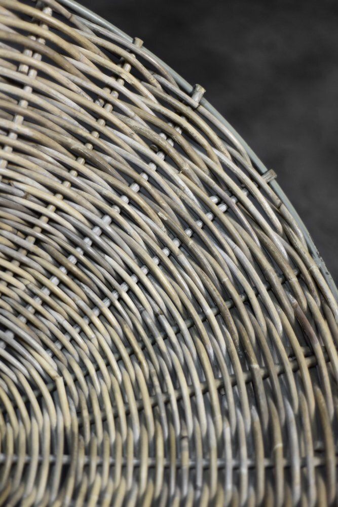 Mid Century Modern Round Woven Bamboo Armchair, Germany, 1960s photo buy
