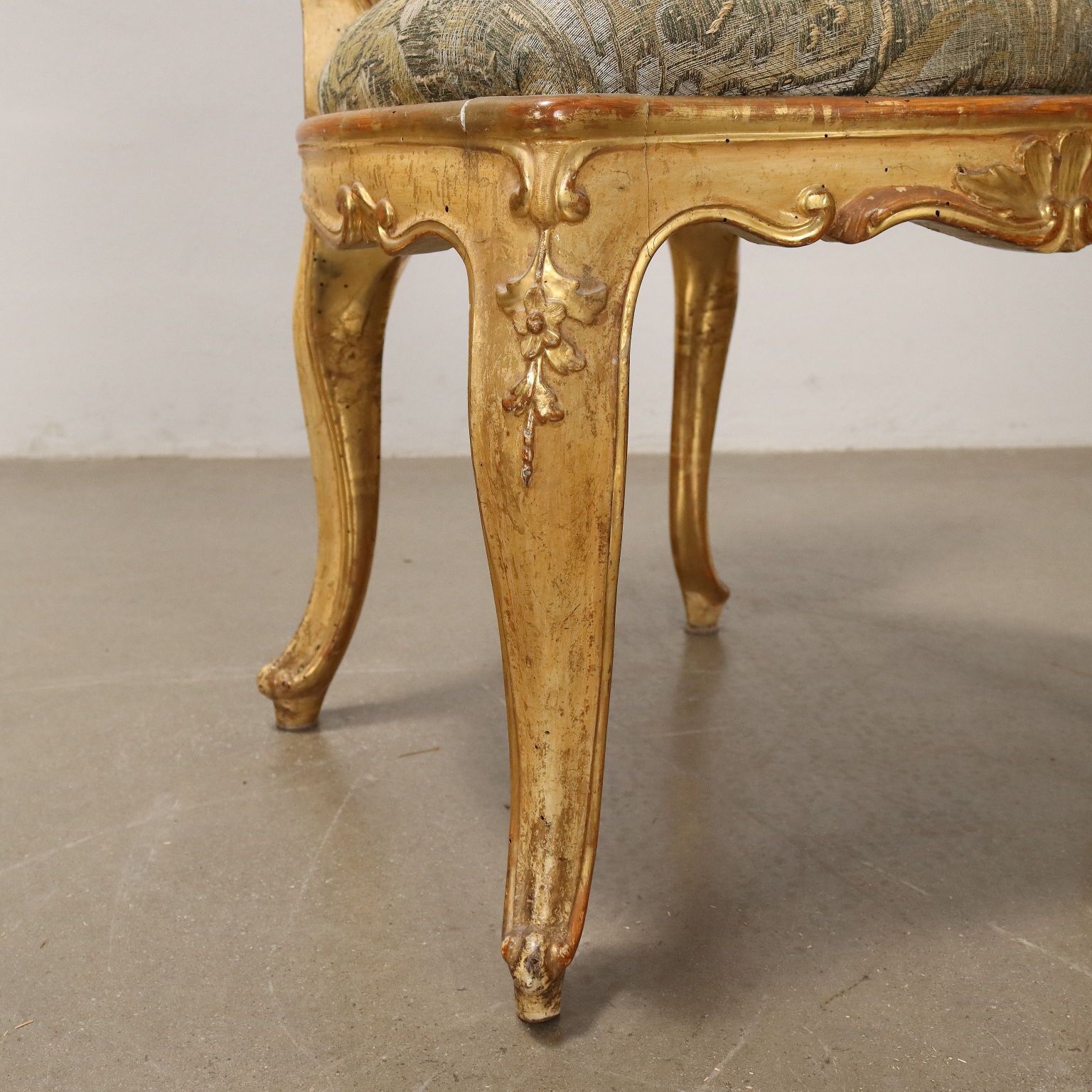 Pair Of Antique Baroque Style Chairs Wood Italy XIX Century photo vinterior