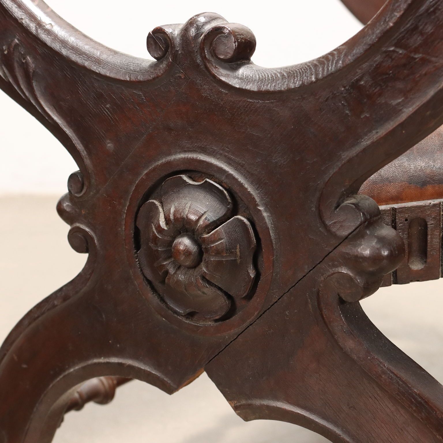 Neo Renaissance Style Seat Wood Leather XX Century photo buy