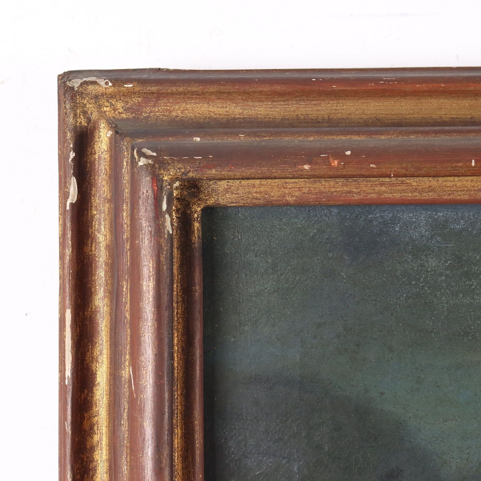 Antique Painting Religious Subject Oil On Canvas XVII Century photo vintage