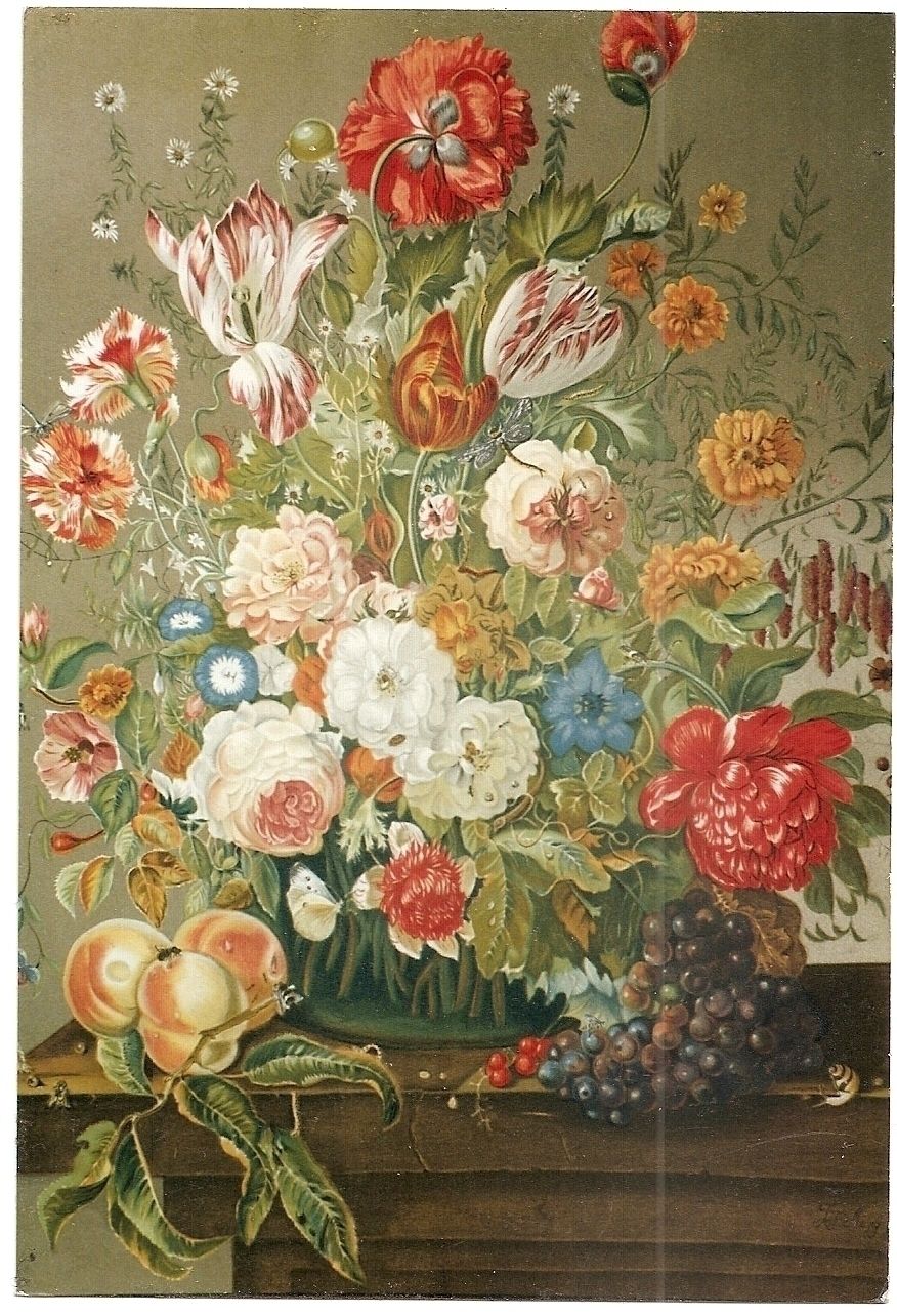 Set Of Six  Botanical Joseph Nigg's Print Of Bouquet Of Flowers Wall Art Collectable photo buy
