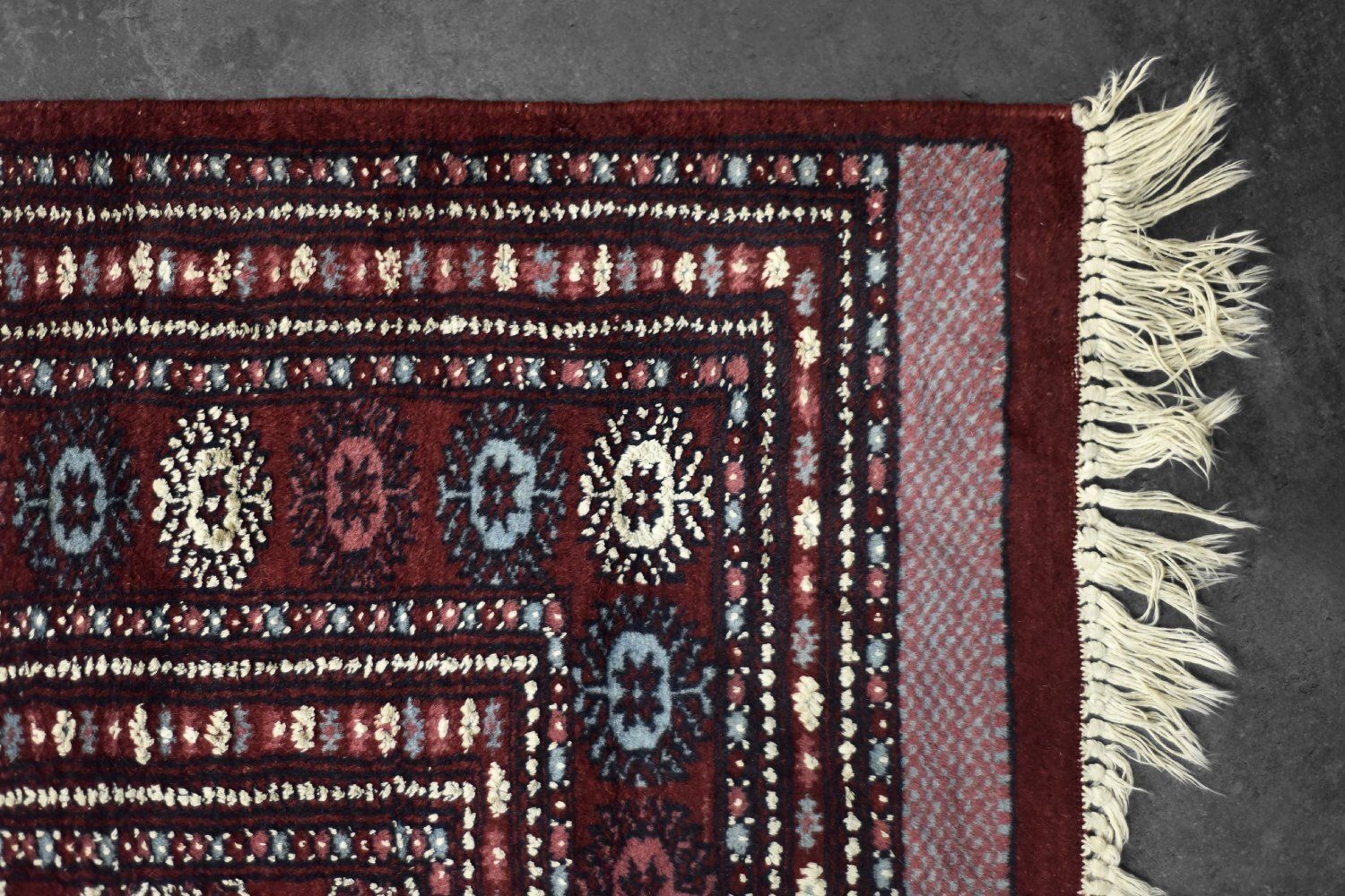Vintage Red Hand Woven Oriental Bokhara Rug, 1960s photo Textiles