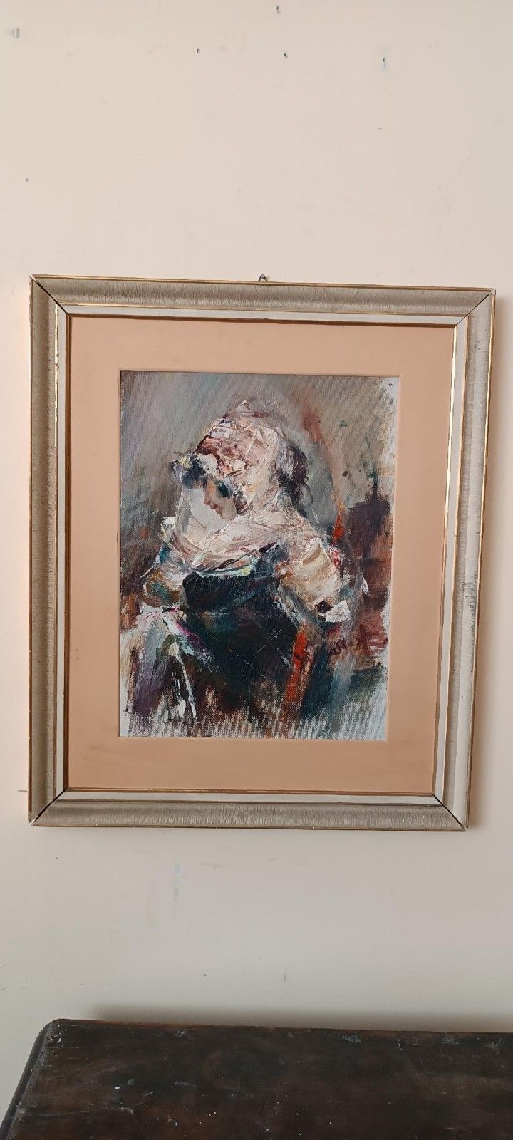 photo vinterior Large Oil Painting On Canvas Alberto Alberti (1894 1974) 1959 Female Figure