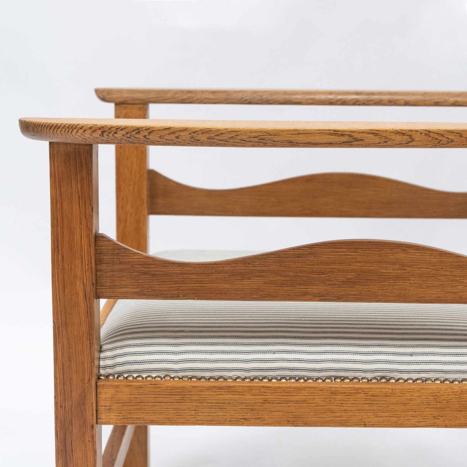 Ambrose Heal Oak Arts & Crafts Reclining Chair For Heals Of London photo furniture