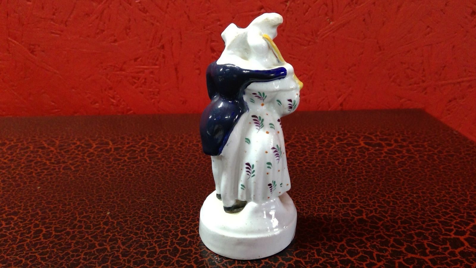 Small Staffordshire Porcelaneous Pottery Group Of A Dandy With His Moll.With Discounts photo for sale