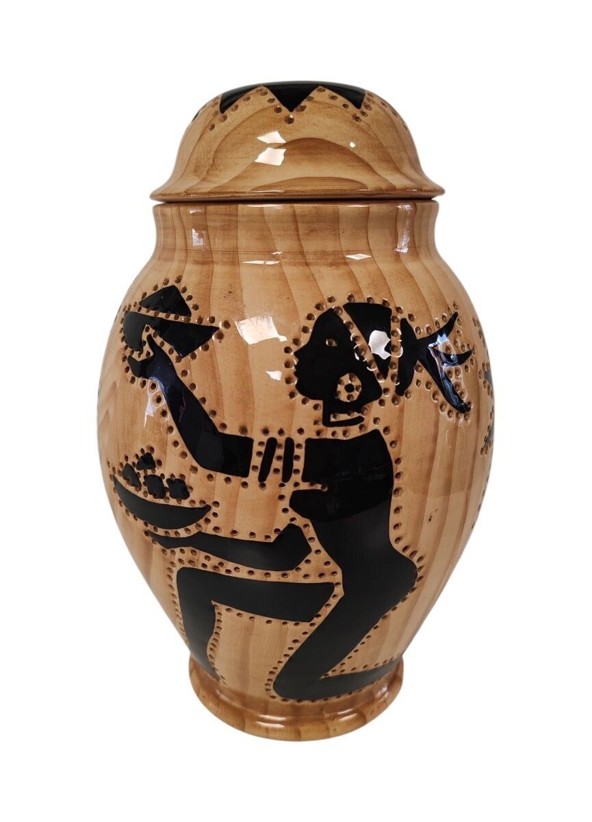 Grandjean Jourdan Ceramic Lamp, Vallauris.