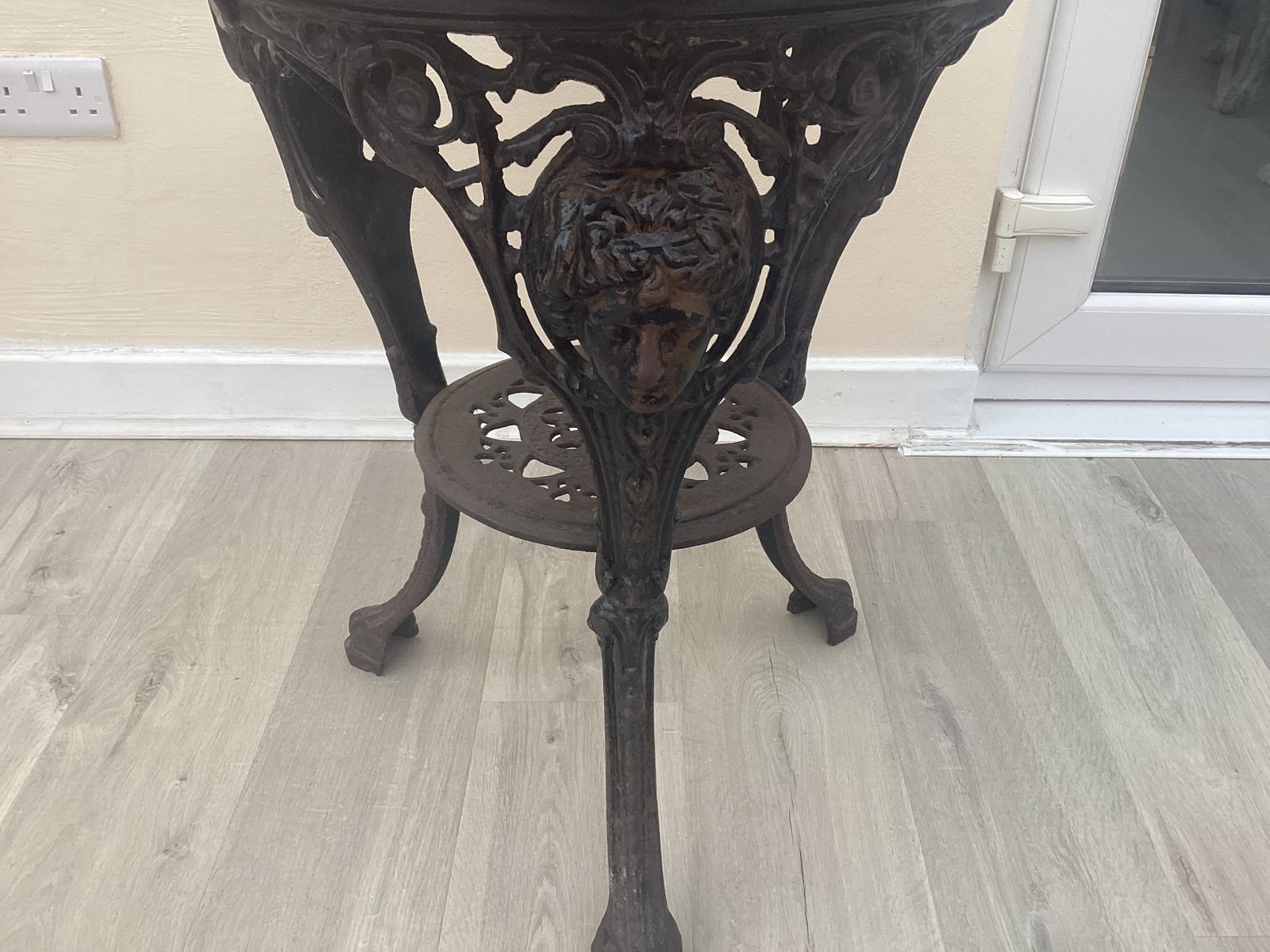 Victorian Cast Iron Table, Early 20th Century photo for sale