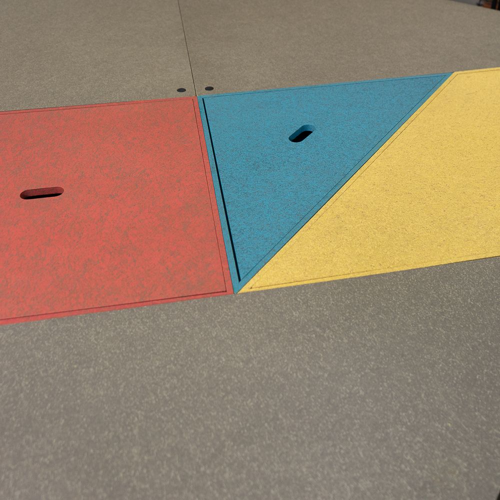 Set Of 7, Tangram Tables By Massimo Morozzi For Cassina, 1980s photo buy