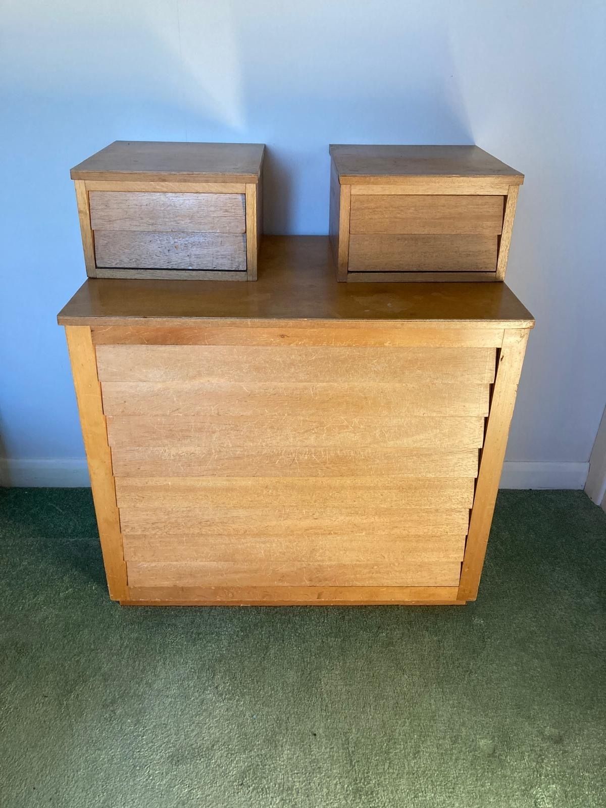Set Of 2 Mid Century Chest Of Drawers photo for sale