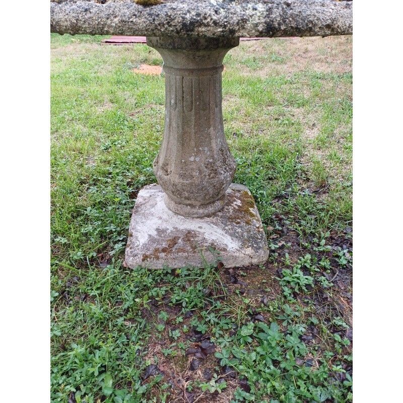 195.0 1960s Scrap Cement Garden Table photo