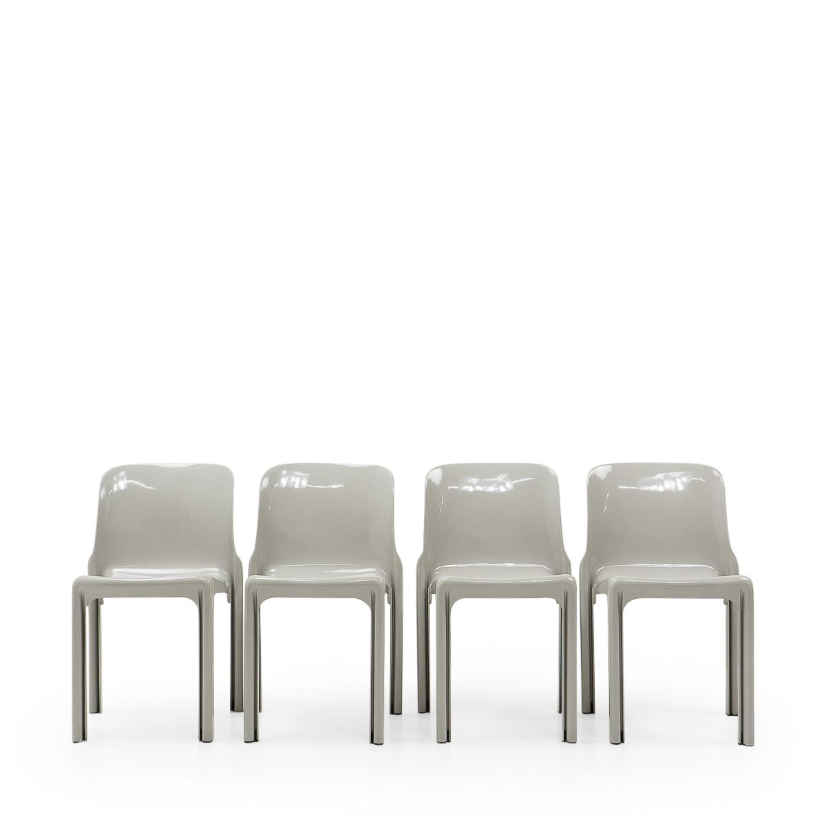 Selene Chairs By Vico Magistretti For Artemide, 1960s, Set Of 8