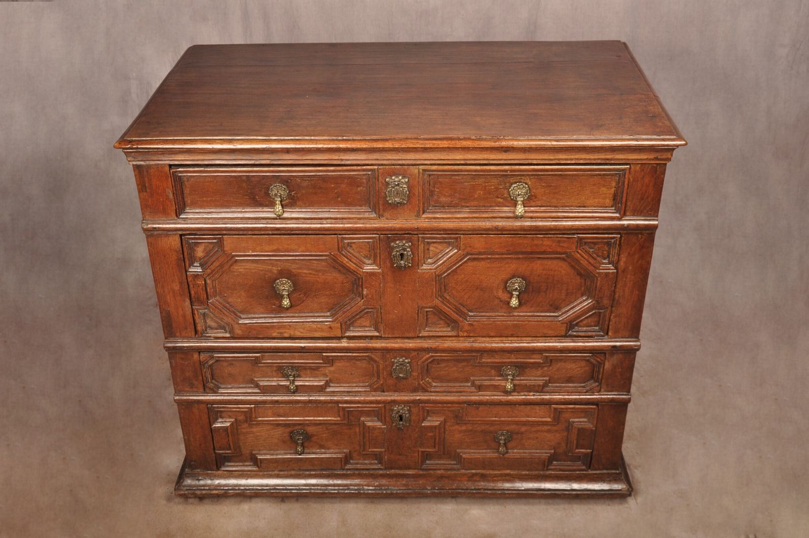 A Rare Charles II Oak Chest Of Drawers photo vinterior