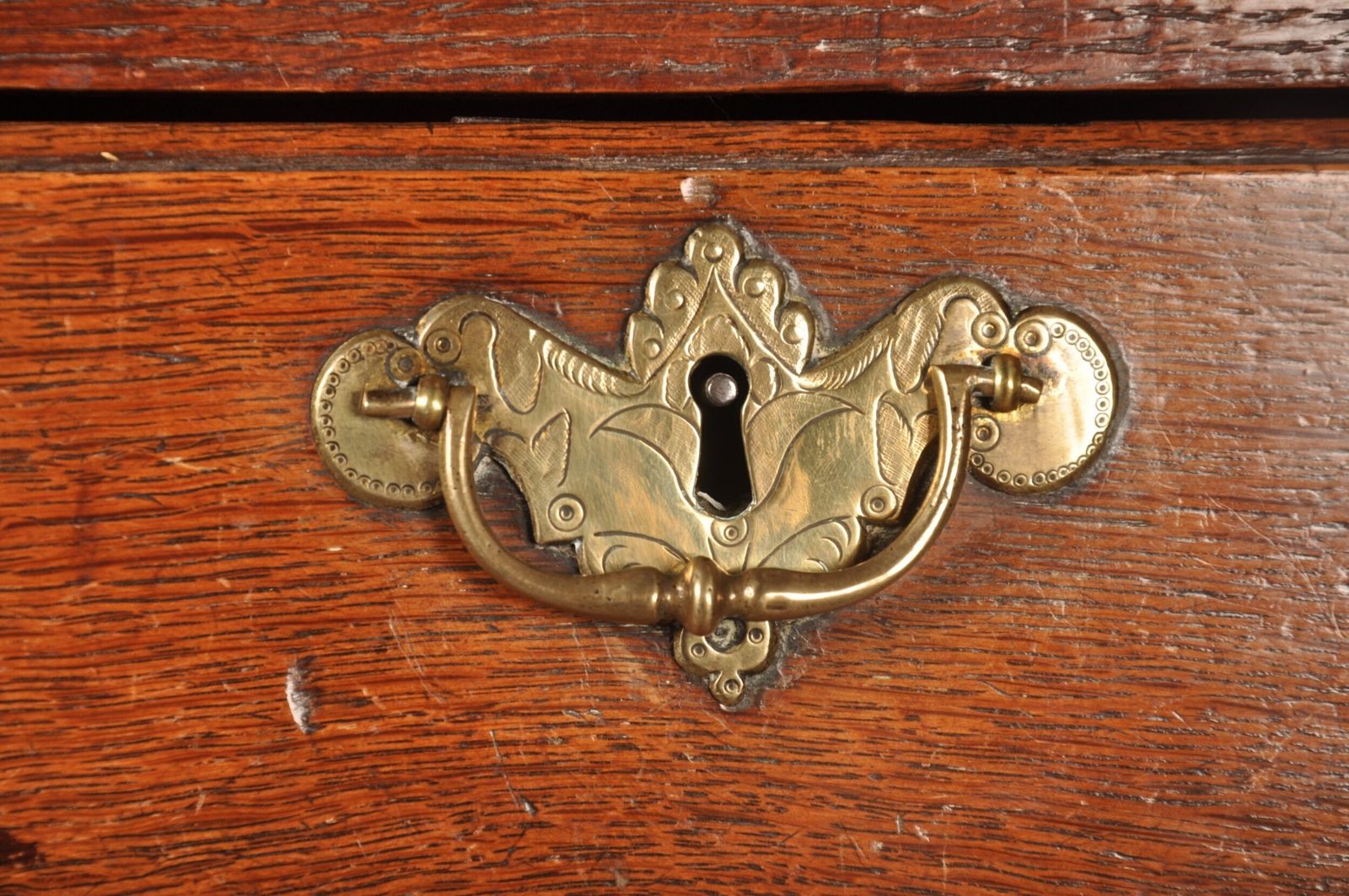 A Fine 18th Century George I Oak Chest On Stand photo for sale