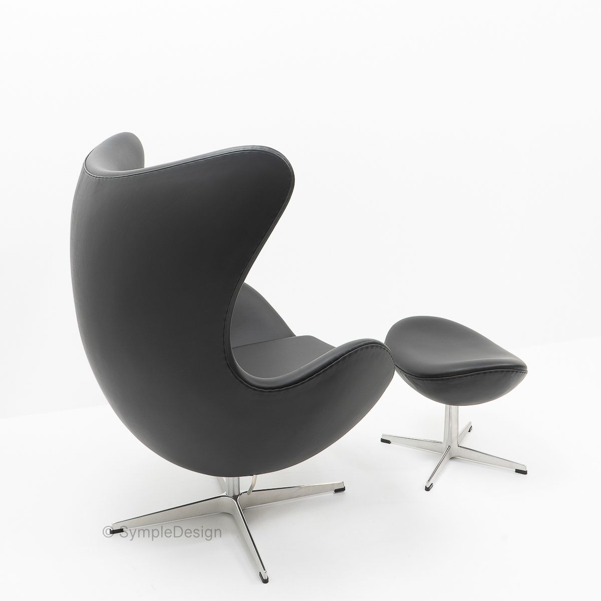 Egg Chair And Ottoman By Arne Jacobsen For Fritz Hansen, 2000s photo Furniture