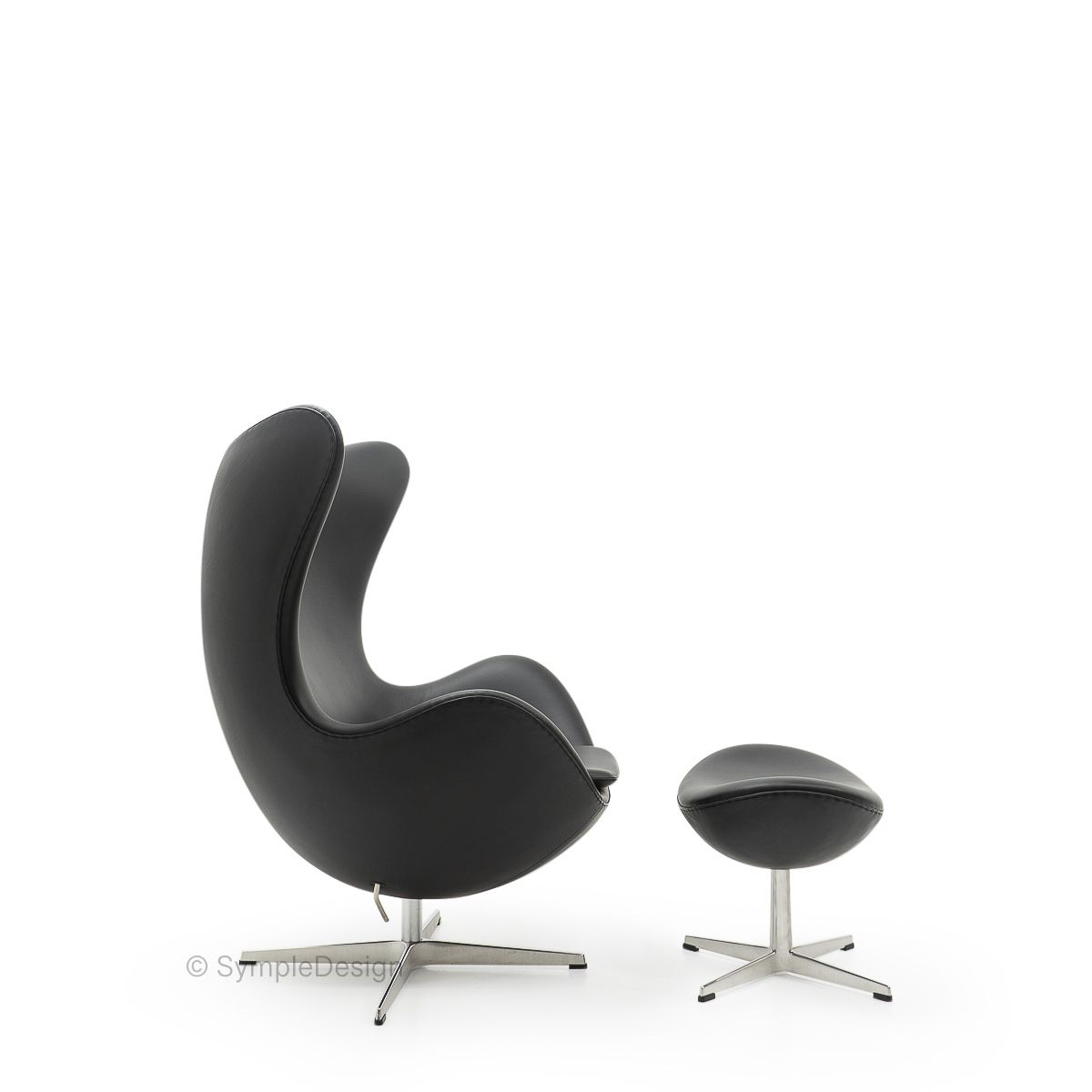 Egg Chair And Ottoman By Arne Jacobsen For Fritz Hansen, 2000s photo vintage