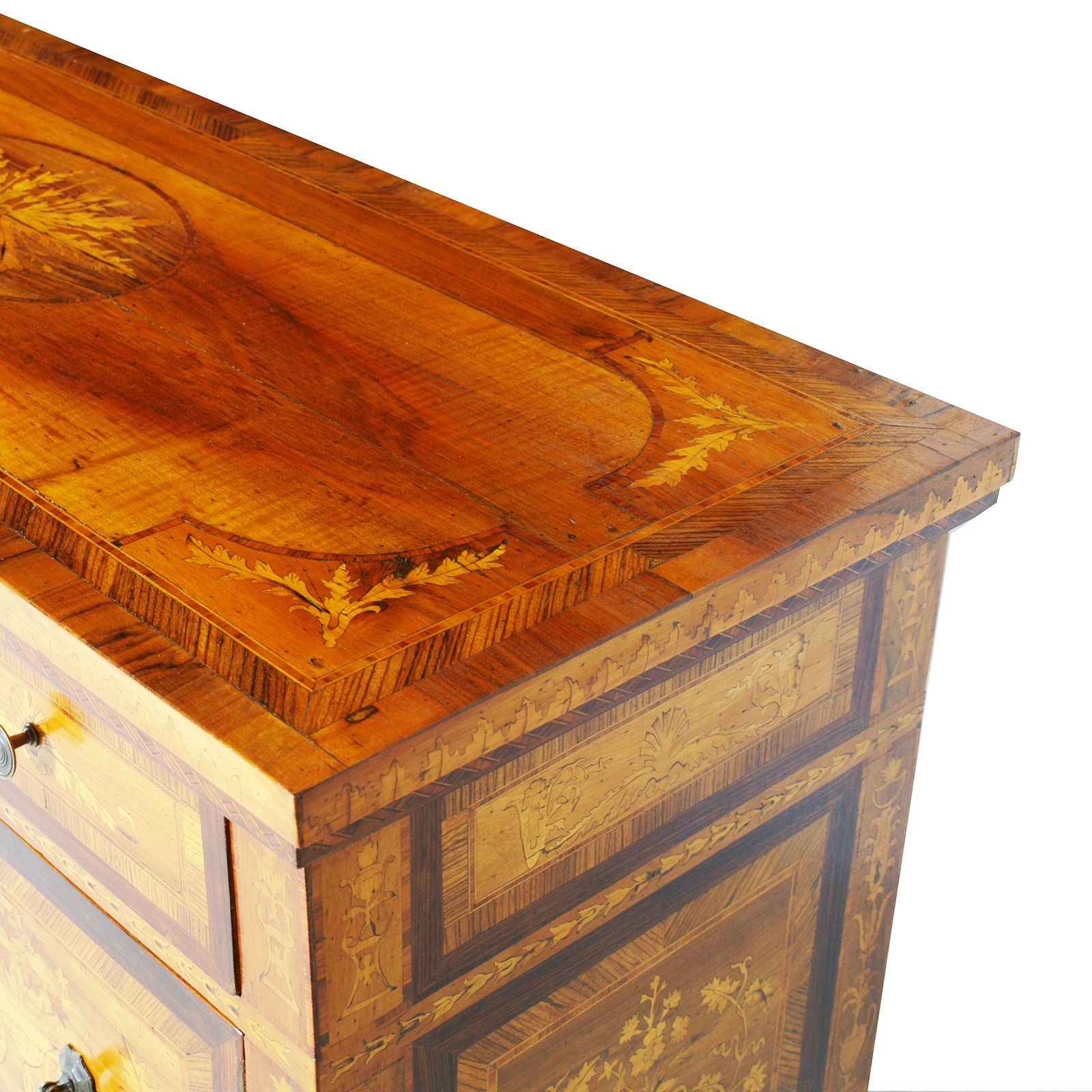 photo for sale Maggiolini Italian Chest Of Drawers, Early 20th Century, Richly Inlaid, Louis XV Style