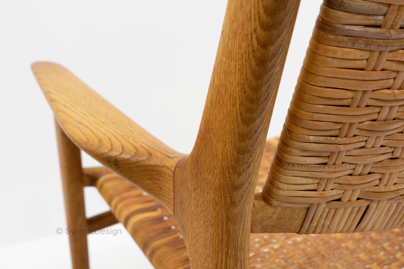 photo for sale Hans Wegner Jh 516 Lounge Chairs For Johannes Hansen, 1950s