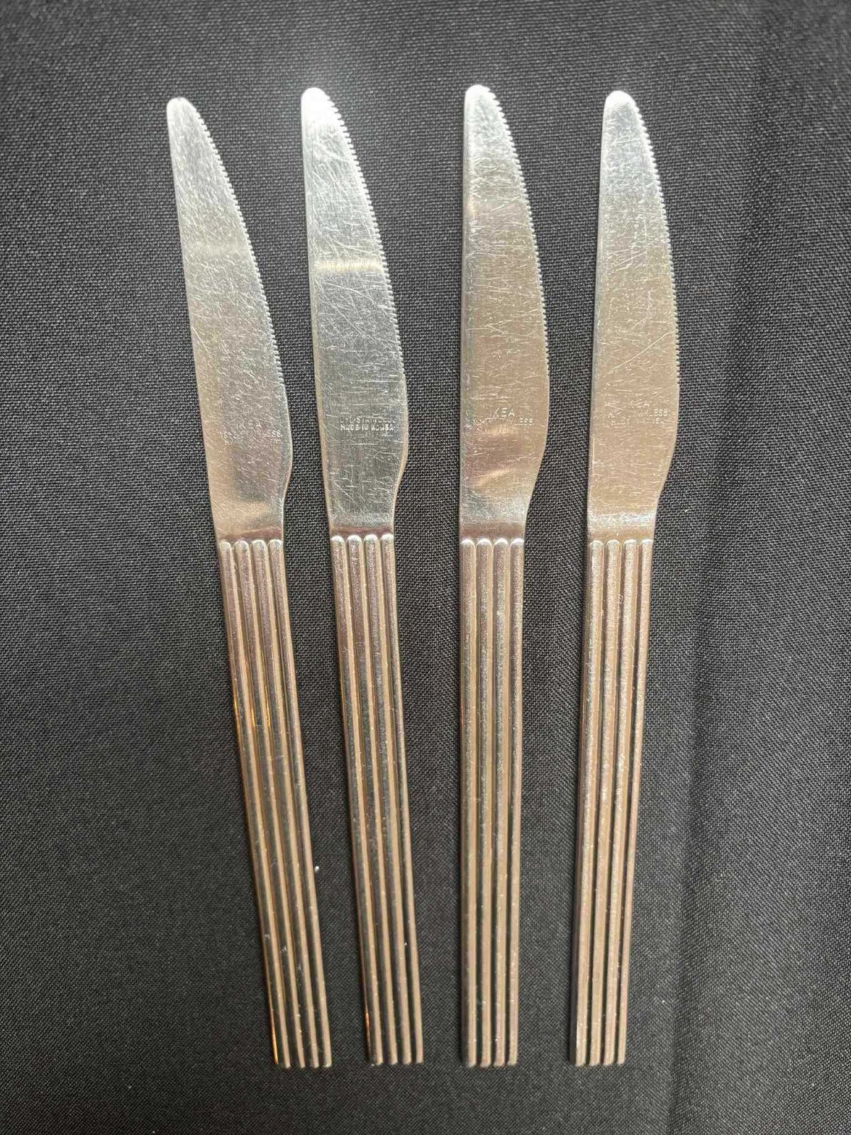 Ikea Strateg Dinner Knives (Set Of 4): Stainless Steel Postmodern Flatware photo Home Decor