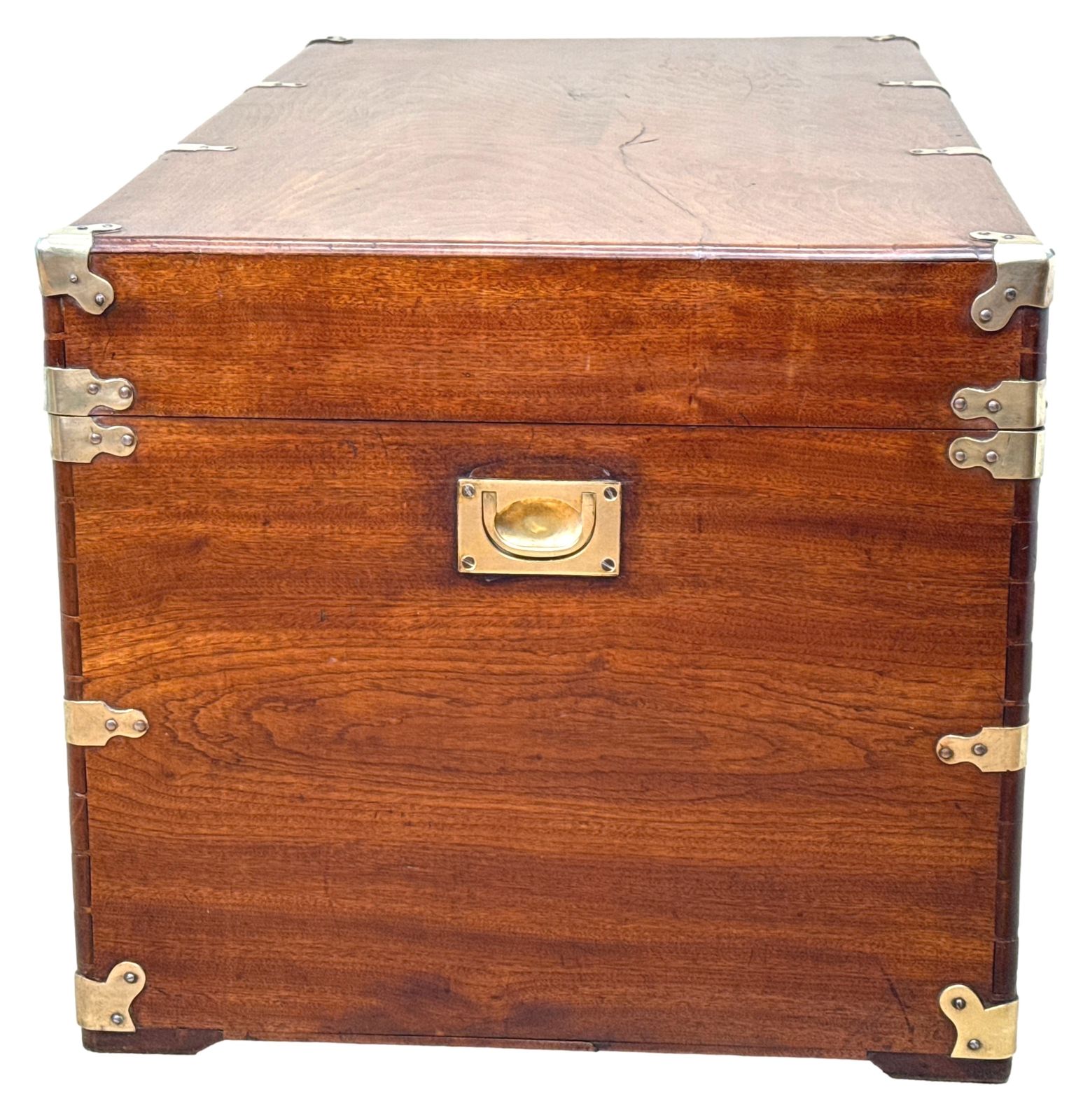 Large 19th Century American Military Camphor Campaign Trunk (United States, Circa 1860) photo buy
