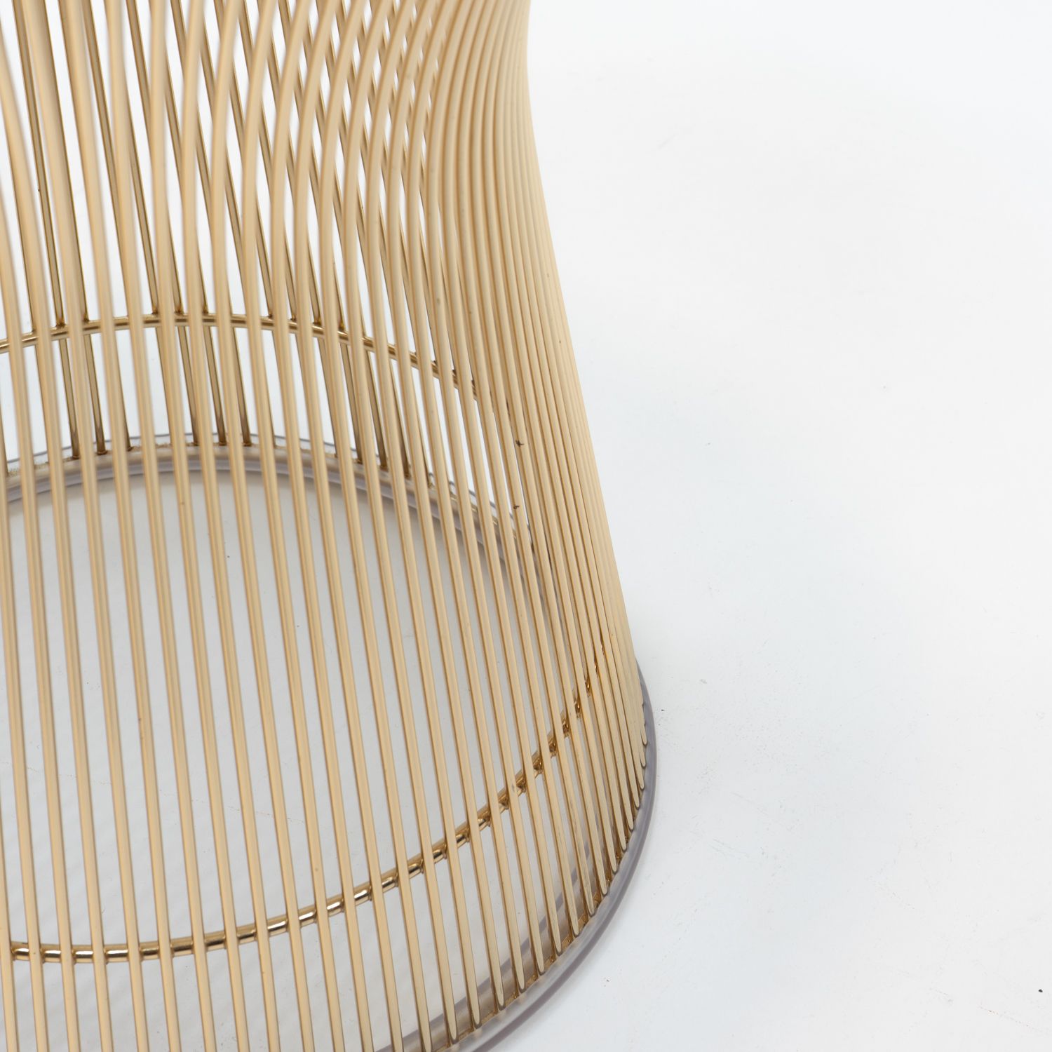 Side Table By Warren Platner For Knoll International, 18k Gold photo furniture