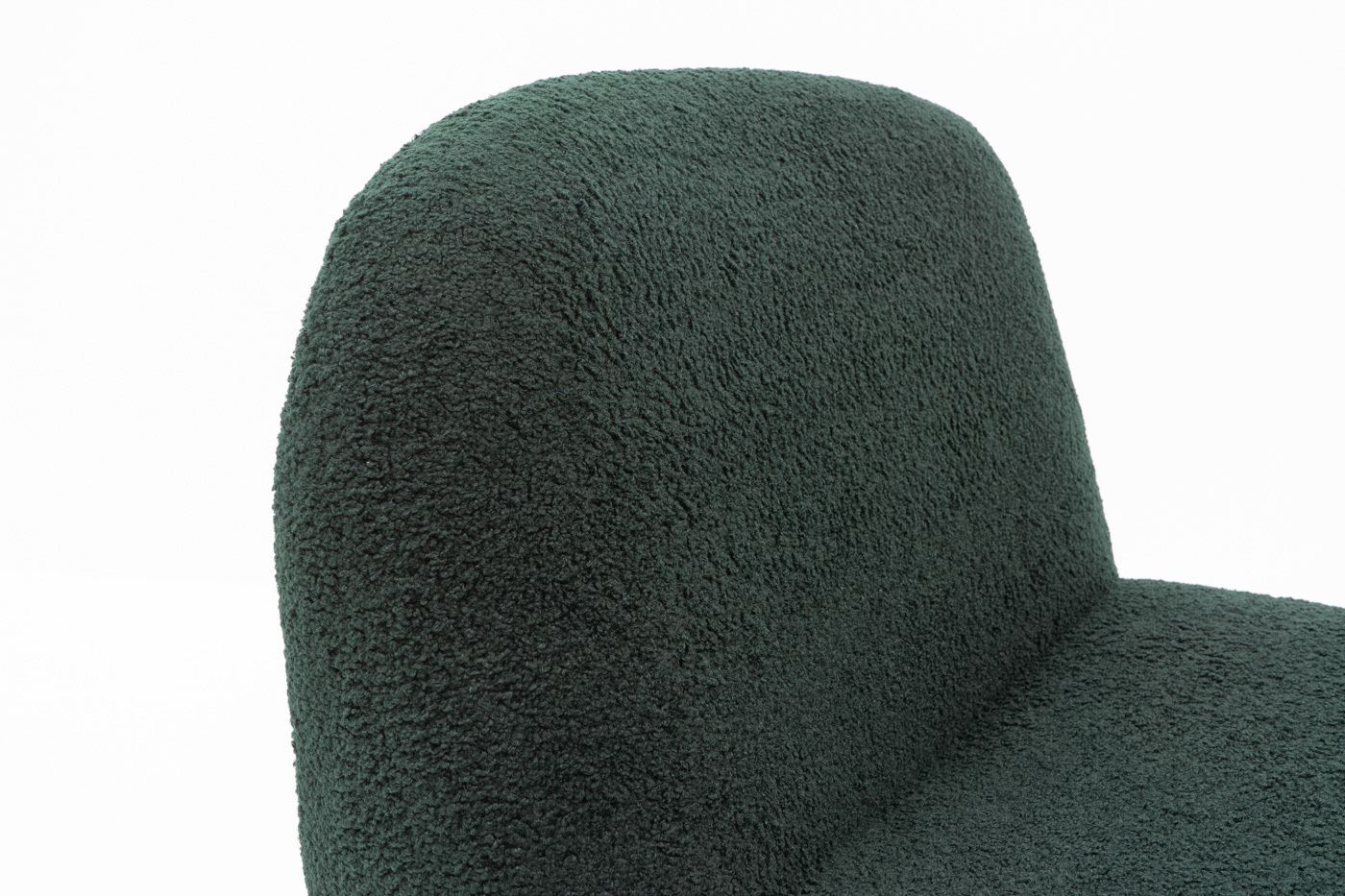 Alky Chair, Dark Green Bouclé, 1980s photo vintage
