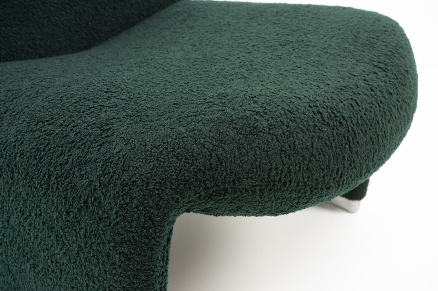 photo furniture Alky Chair, Dark Green Bouclé, 1980s