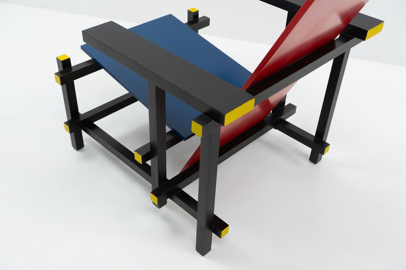 Rietveld Red & Blue Chair By Cassina, 1970s photo buy